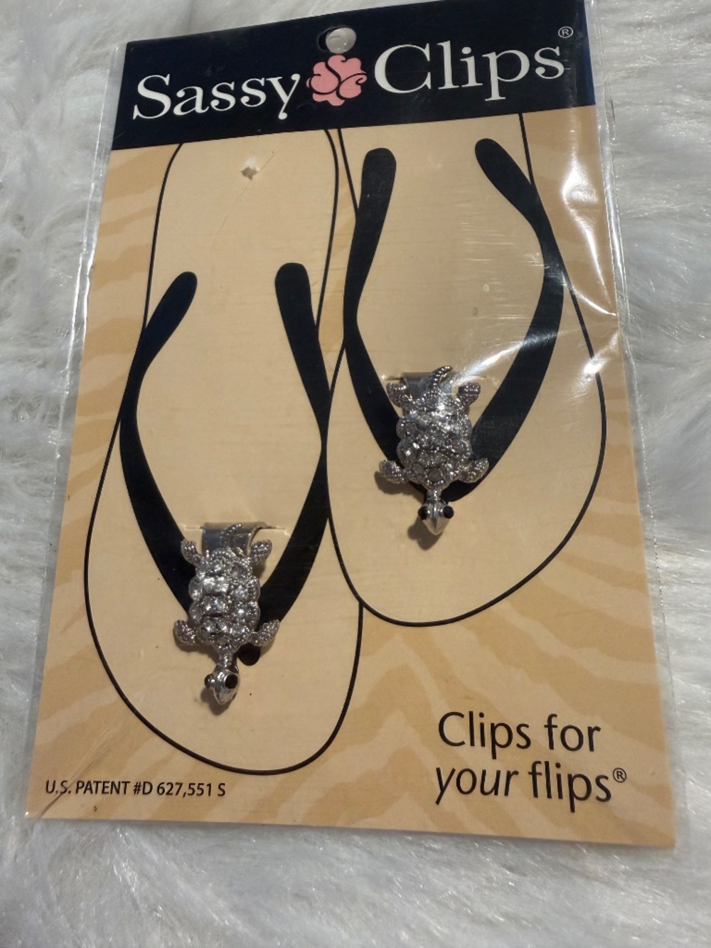 Sassy Clips for Flip Flops, Turtle Theme, NWT - Picture 3 of 5